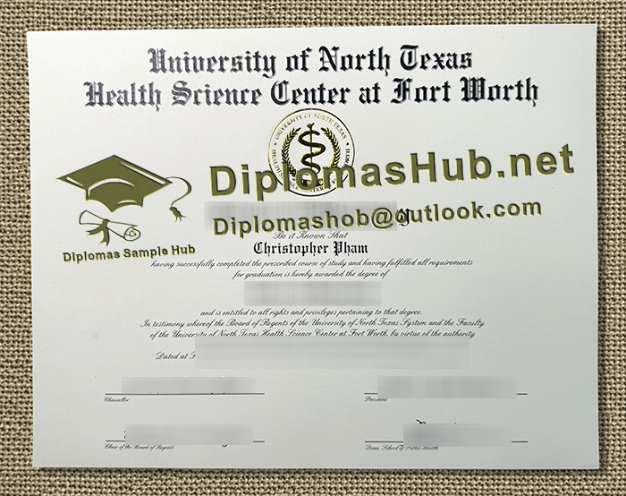 UNT Health Fort Worth Diploma