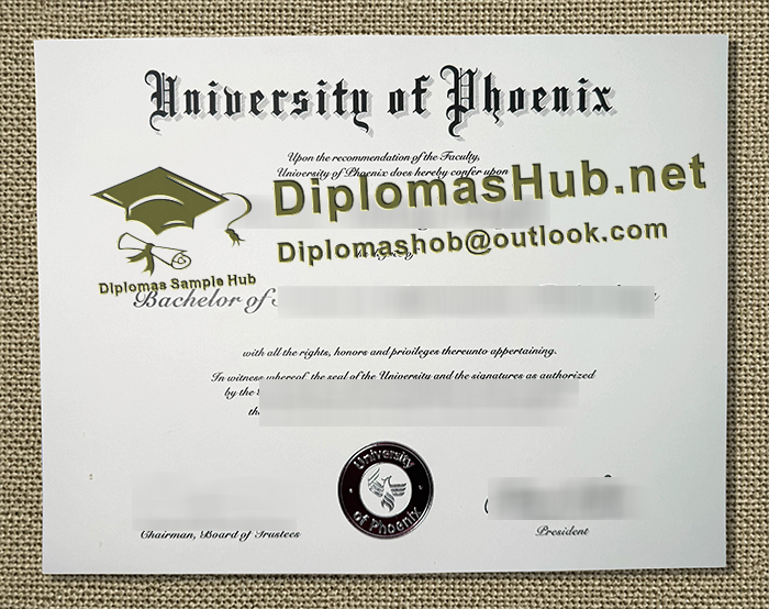 University of Phoenix Diploma University of Phoenix Diploma