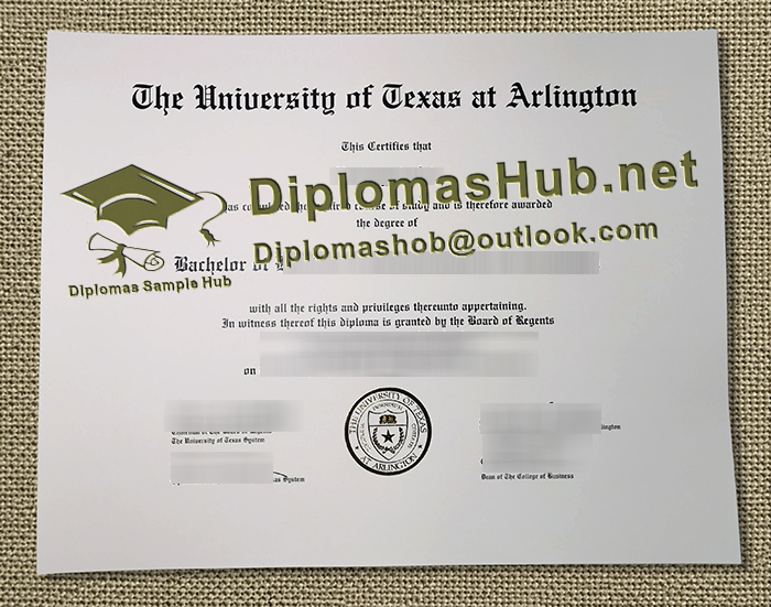 University of Texas at Arlington Diploma