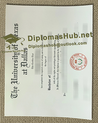 University of Texas at Dallas Diploma