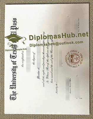 University of Texas at El Paso Diploma