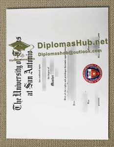 University of Texas at San Antonio Diploma