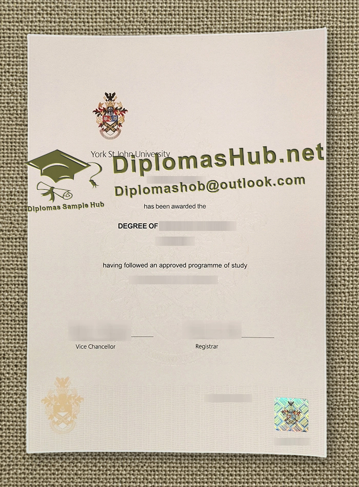 York St John University Degree