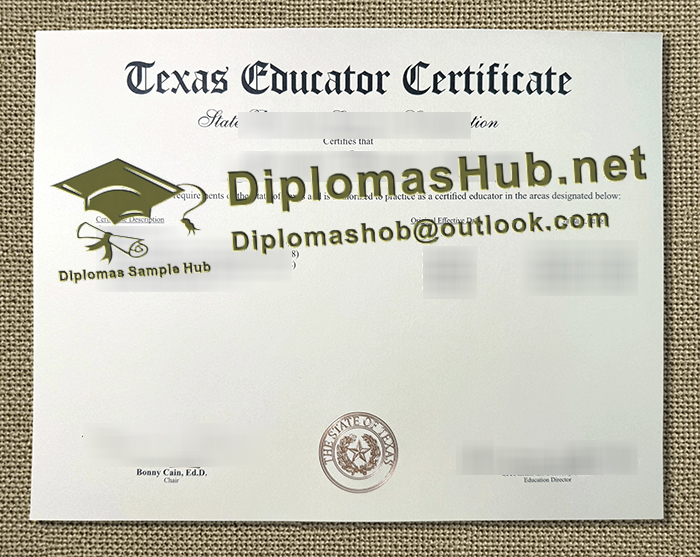 Texas Educator Certificate Texas Educator Certificate